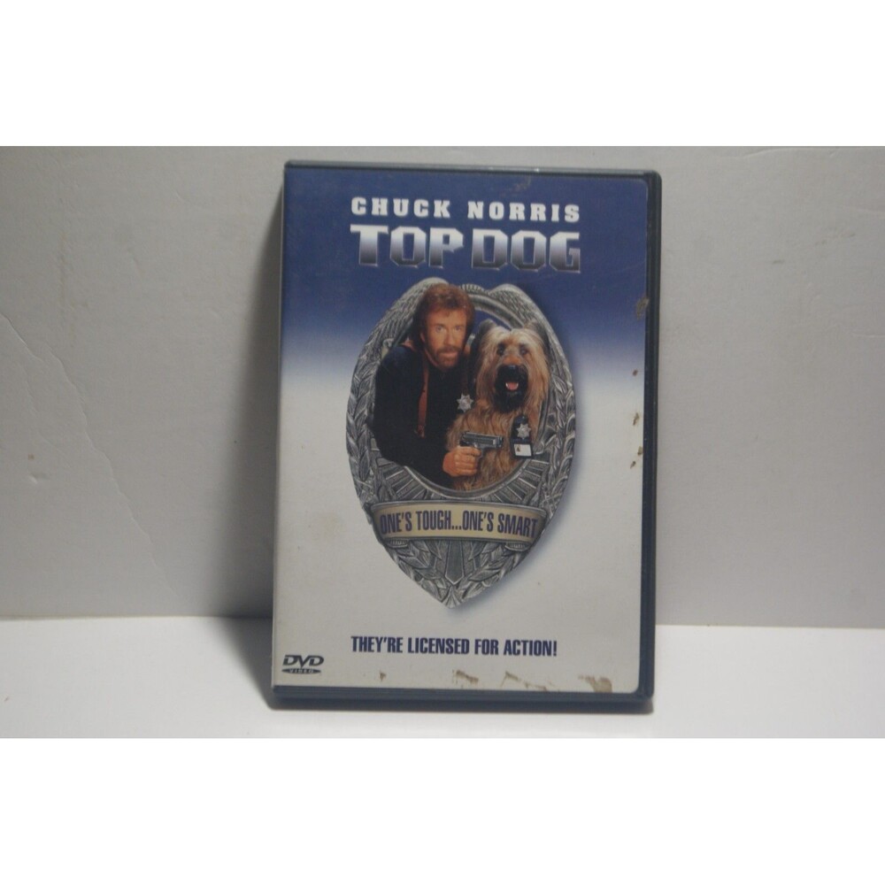 Top Dog DVD Chuck Norris Animal Action Duo Nobody Beat Chuck & His Dog 1995